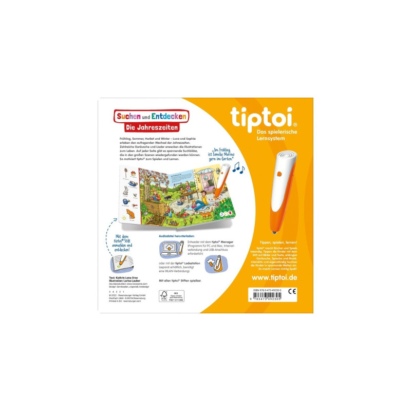 Ravensburger tiptoi Suchen und Entdecken: Die Jahreszeiten, Lernbuch