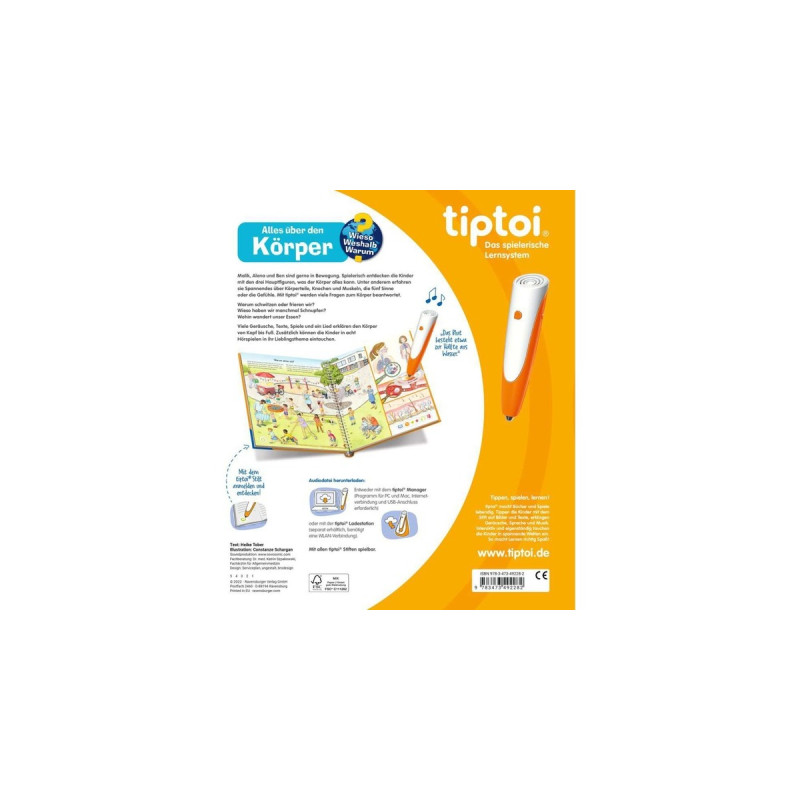 Ravensburger tiptoi Wieso? Weshalb? Warum? Alles über den Körper, Lernbuch