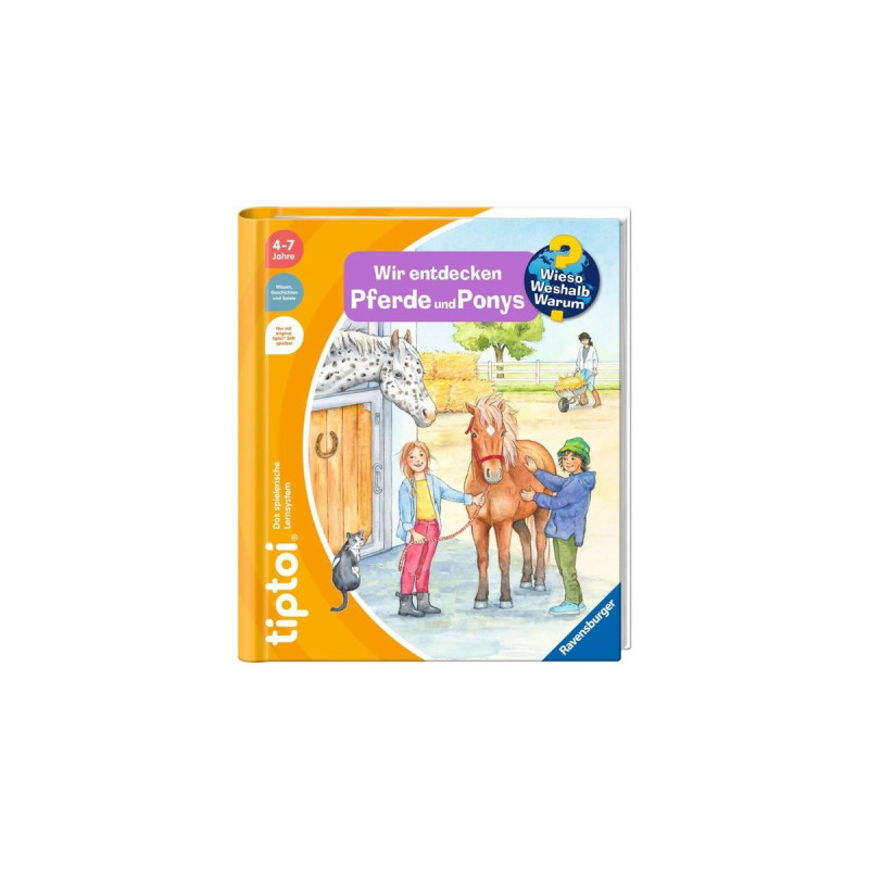 Ravensburger tiptoi Wieso? Weshalb? Warum? Wir entdecken Pferde und Ponys, Lernbuch