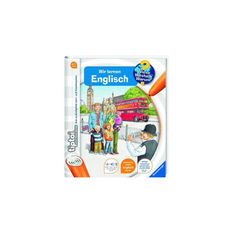 Ravensburger tiptoi Wieso? Weshalb? Warum? Wir lernen Englisch, Lernbuch
