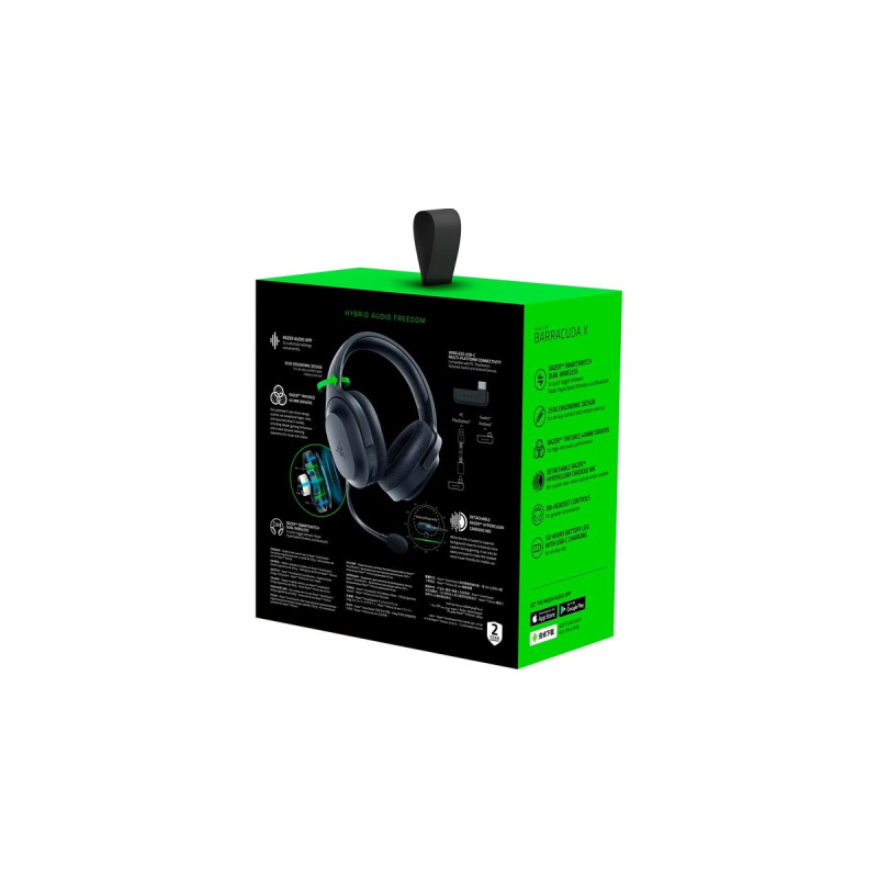 Razer Barracuda X, Gaming-Headset(schwarz, USB-Dongle, Bluetooth)