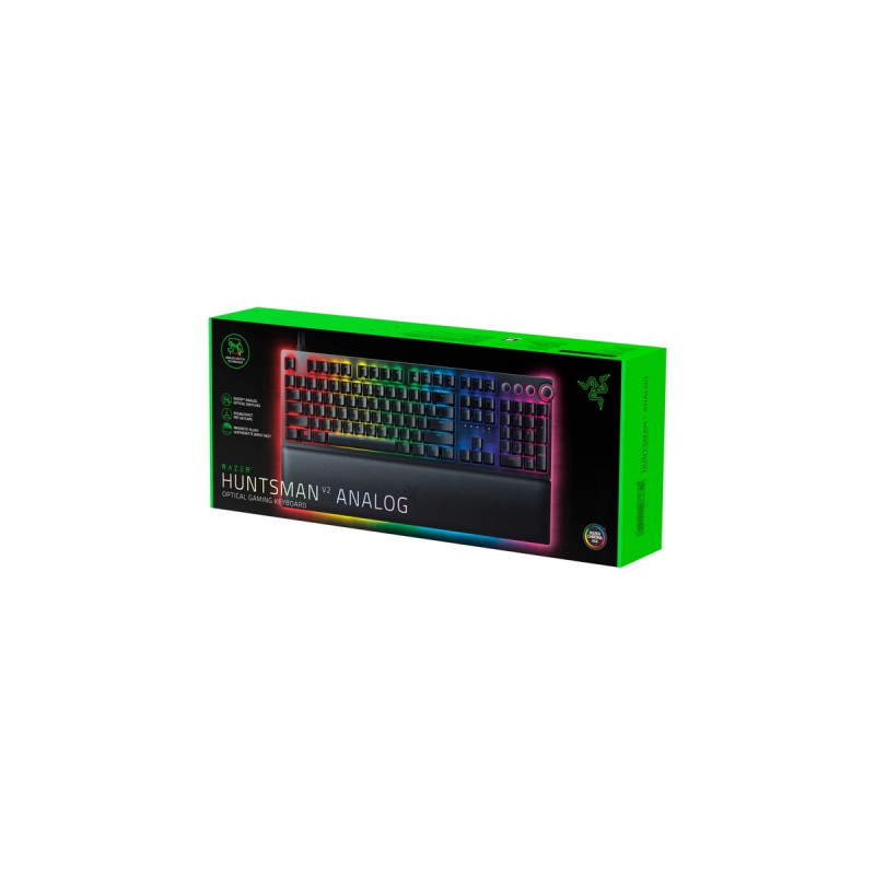 Razer Huntsman V2 Analog, Gaming-Tastatur(schwarz, DE-Layout, Razer Analog Optical)