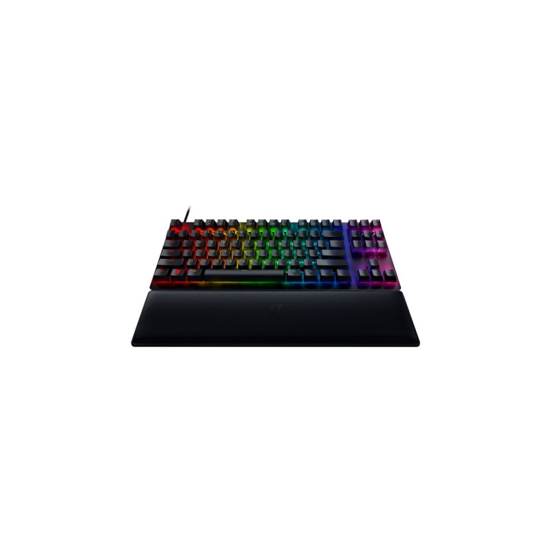 Razer Huntsman V2 TKL, Gaming-Tastatur(schwarz, DE-Layout, Razer Clicky Optical (Purple))