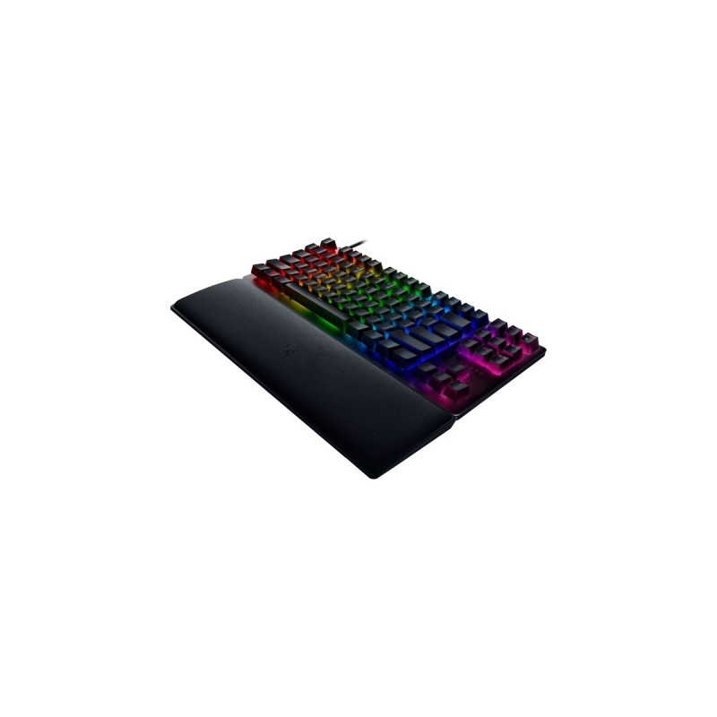 Razer Huntsman V2 TKL, Gaming-Tastatur(schwarz, DE-Layout, Razer Clicky Optical (Purple))