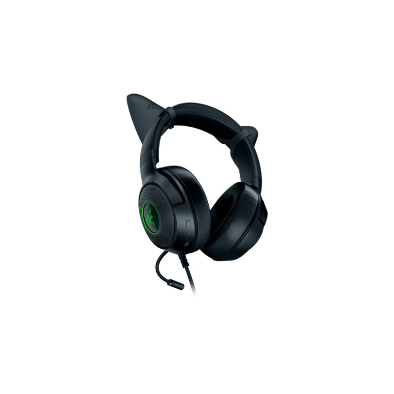 Razer Kitty Ears V2, Dekoration(schwarz/grün)