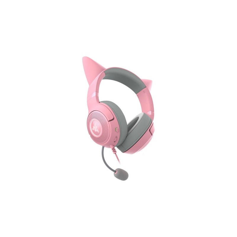 Razer Kraken Kitty V2, Gaming-Headset(pink, USB-A)