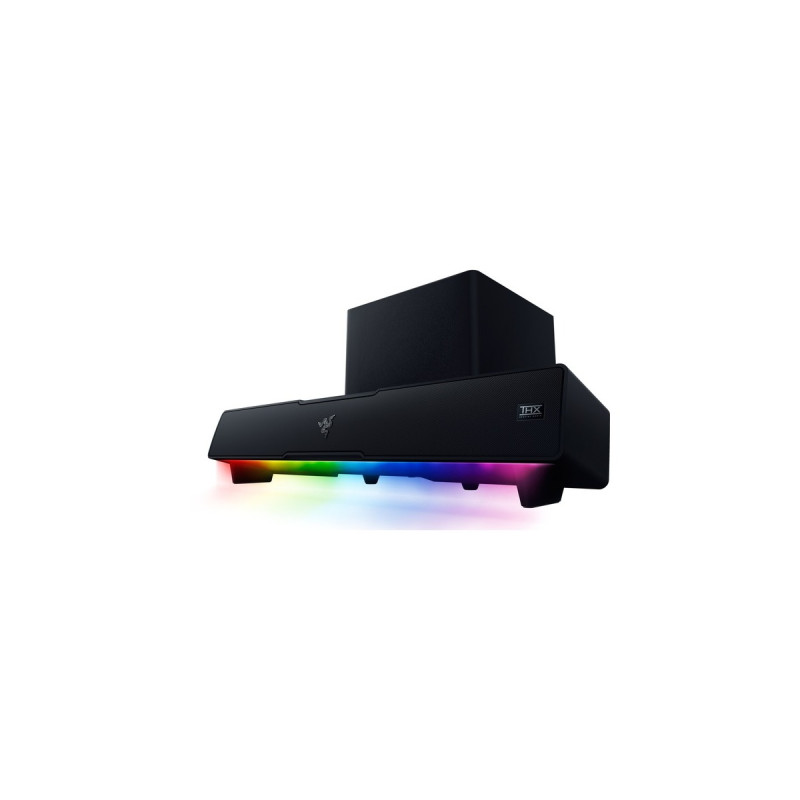 Razer Leviathan V2, Soundbar(schwarz, Bluetooth, USB, RGB)