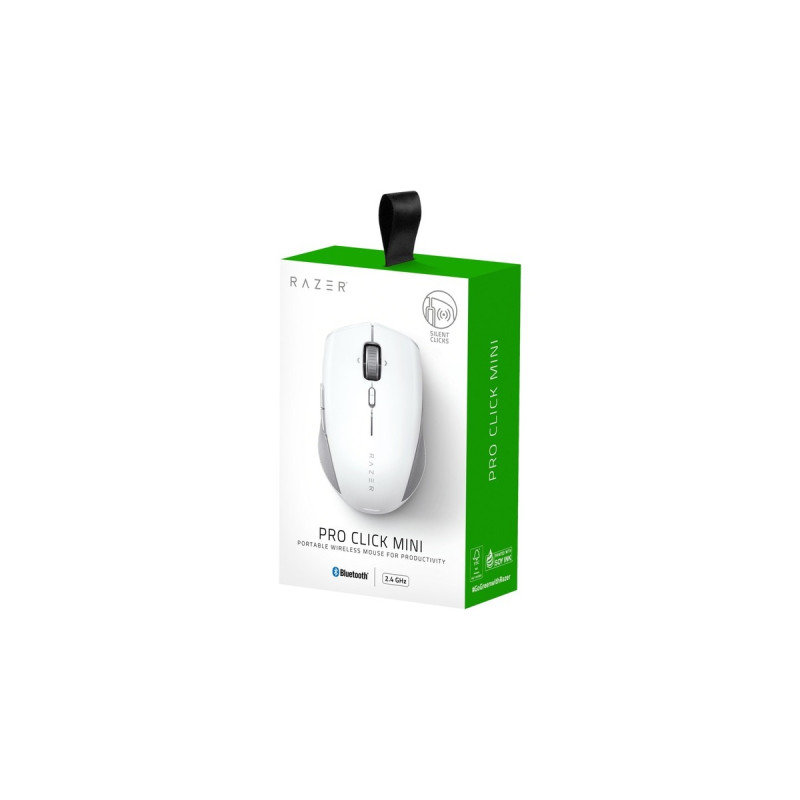 Razer Pro Click Mini, Maus(weiß/grau)