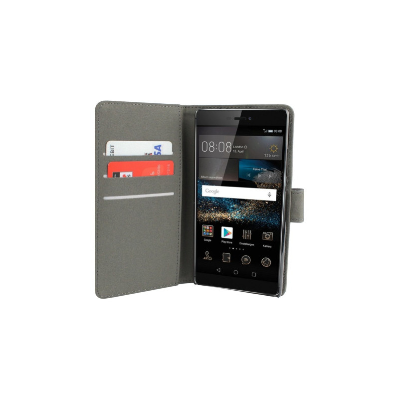 Redneck Prima Wallet Folio, Handyhülle(schwarz, Huawei P8 Lite)