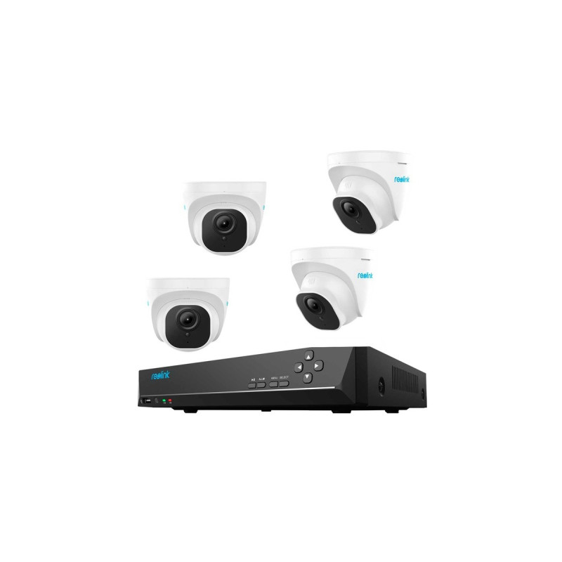 Reolink NVS8-5KD4-A, Set(1x RLN8-410 NVR, 4x PoE Reolink Dome Kameras (10 MP))