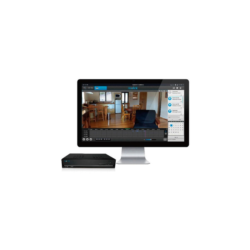 Reolink NVS8-5KD4-A, Set(1x RLN8-410 NVR, 4x PoE Reolink Dome Kameras (10 MP))