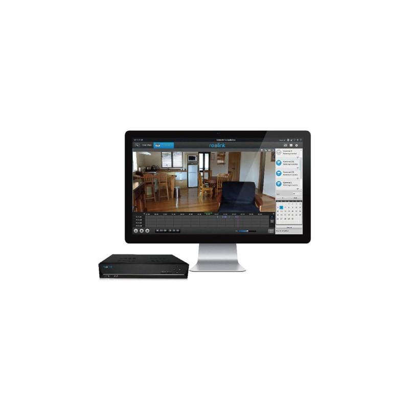 Reolink RLN8-410-2T, Netzwerk-Videorekorder(schwarz, 8 Kanäle, incl. 2 TB HDD)