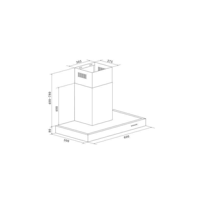 Respekta CH 22098 IXB, Dunstabzugshaube(edelstahl)