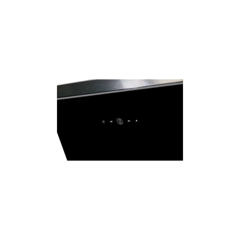 Respekta CH 89060 S, Dunstabzugshaube(schwarz/edelstahl, 60 cm)