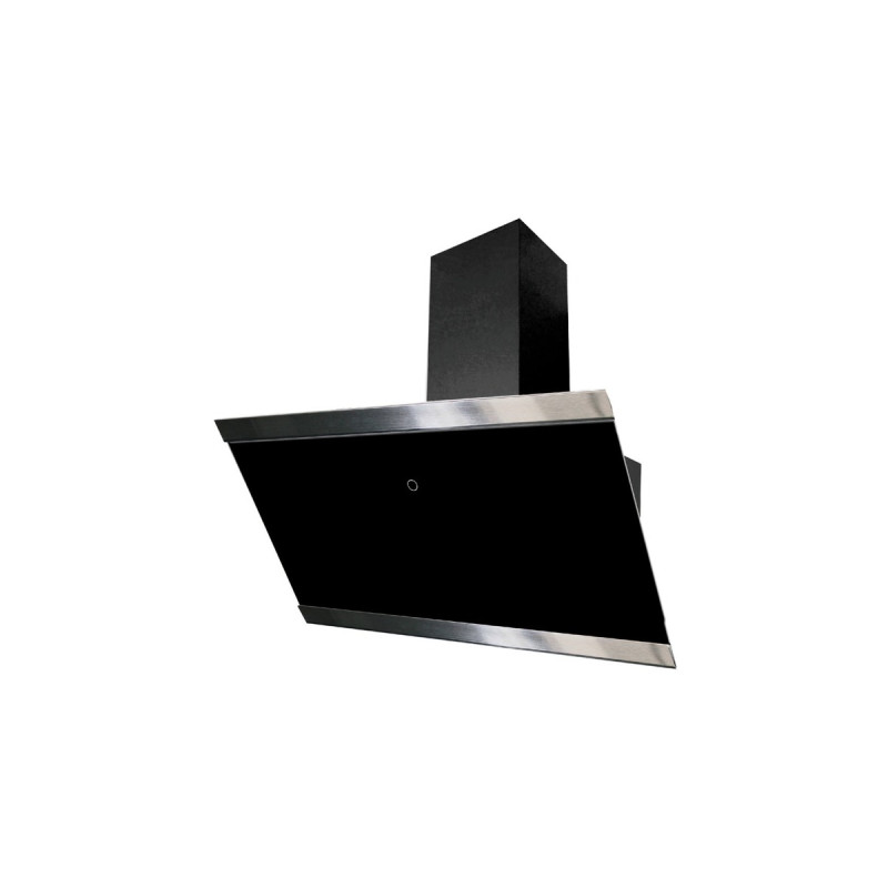 Respekta CH 89090 S, Dunstabzugshaube(schwarz/edelstahl, 90 cm)