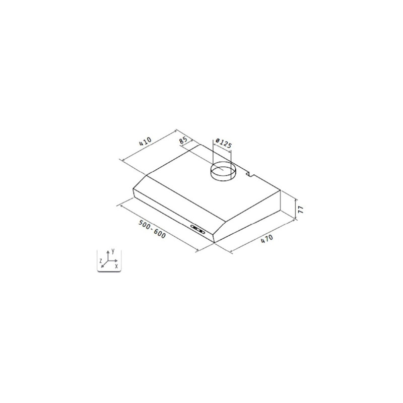 Respekta DH 640 IXL, Dunstabzugshaube(inox)