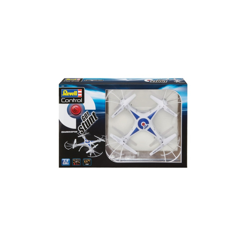 Revell Quadrocopter GO! STUNT, Drohne(weiß/blau)