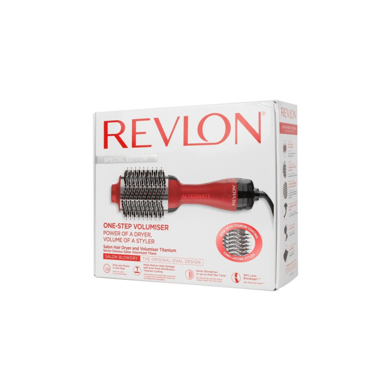 Revlon Salon One-Step RVDR5279UKE, Warmluftbürste(rot/schwarz, Titan Sonderedition)