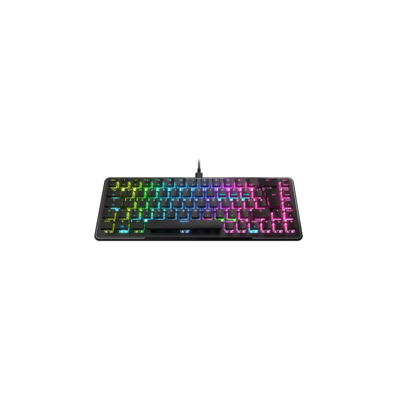 Roccat Vulcan II Mini, Gaming-Tastatur(schwarz, DE-Layout, Roccat Titan II Optical Red)