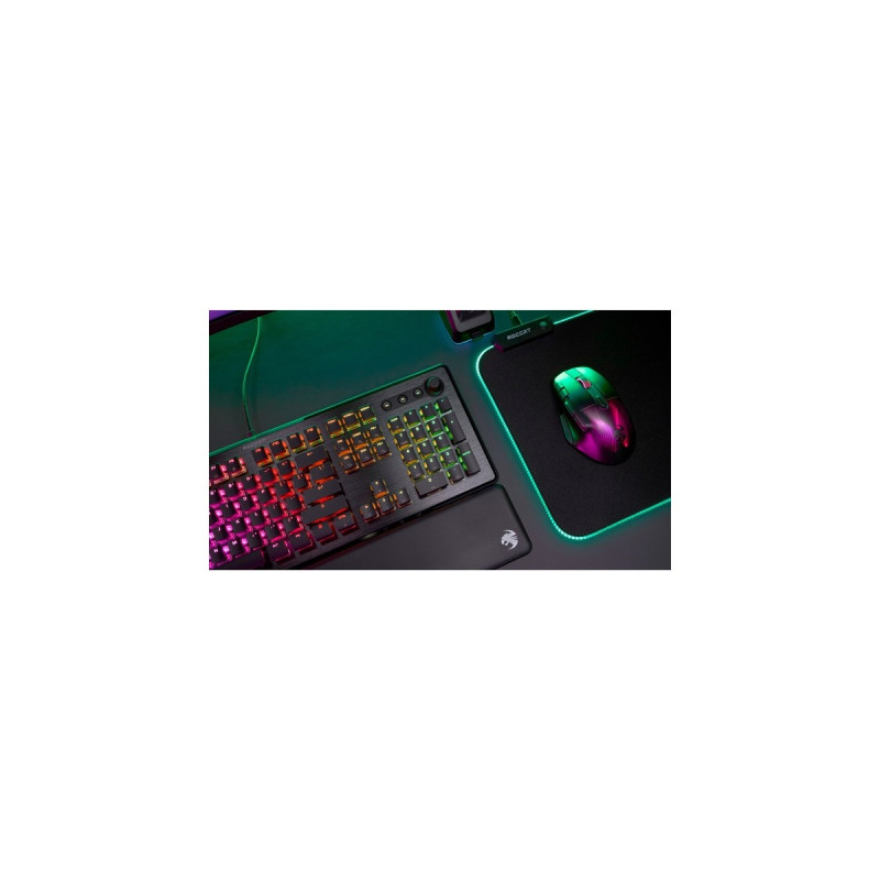 Roccat Vulcan II, Gaming-Tastatur(schwarz, DE-Layout, Roccat Titan II Red)