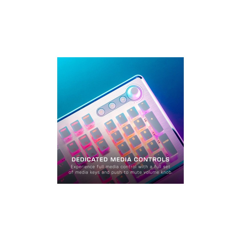 Roccat Vulcan II, Gaming-Tastatur(weiß, DE-Layout, Roccat Titan II Red, Outlet)