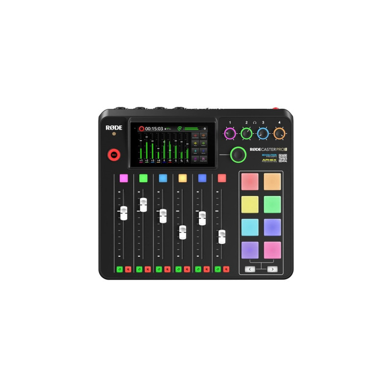 Rode Microphones Rodecaster Pro II, Mischpult(schwarz, USB-C, Klinke, XLR)