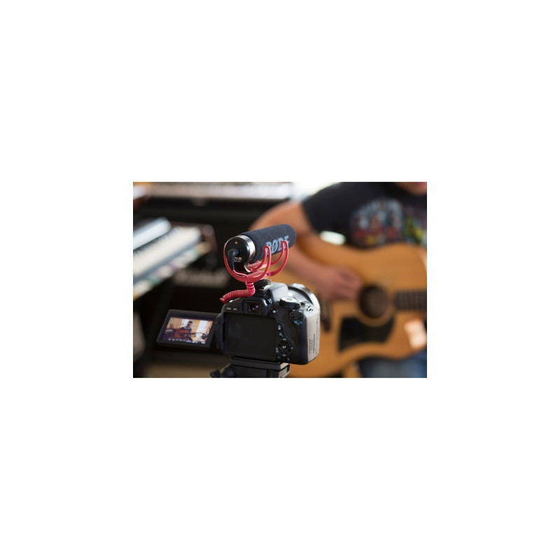 Rode Microphones VideoMic GO, Mikrofon(schwarz/rot)