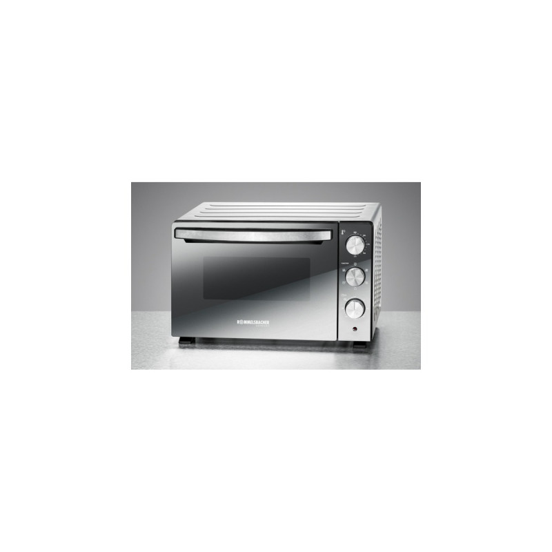 Rommelsbacher Back- und Grillofen BGS 1500, Mini-Backofen(silber/schwarz)