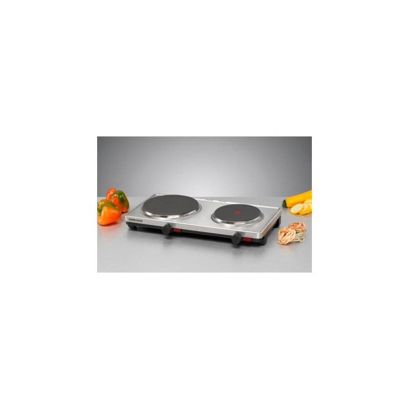 Rommelsbacher Doppelkochplatte AK 3099/E(edelstahl/schwarz)