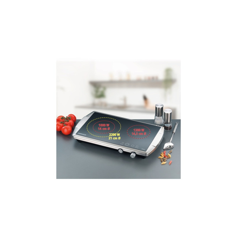 Rommelsbacher Doppelkochplatte CT 3400/E(edelstahl/schwarz)