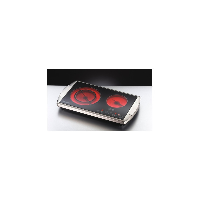 Rommelsbacher Doppelkochplatte CT 3403/TC(edelstahl/schwarz)