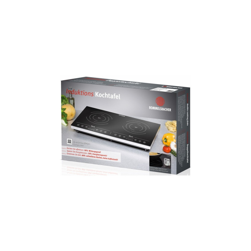 Rommelsbacher Doppelkochplatte CT 3410/IN(schwarz/silber)