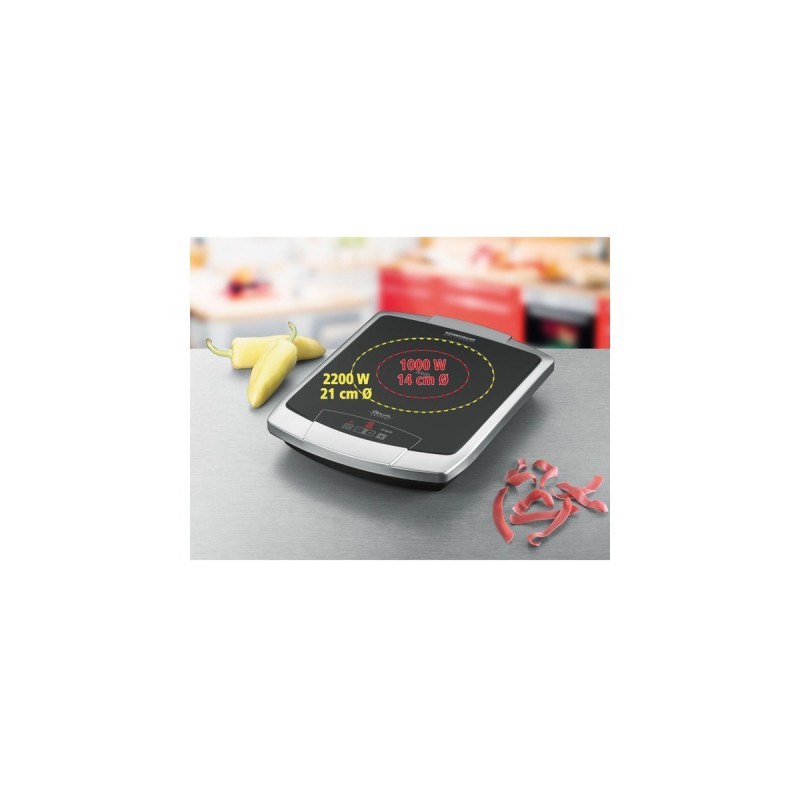 Rommelsbacher Einzelkochtafel CT 2203/TC, Kochplatte(edelstahl)