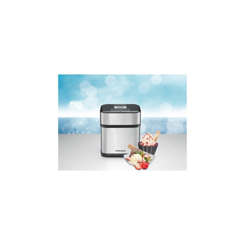 Rommelsbacher Eismaschine IM 12 Kurt(edelstahl/schwarz)