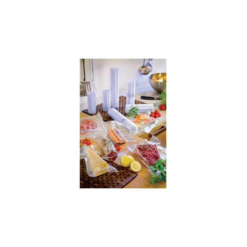 Rommelsbacher Folienrolle VRS 3060, 30cm x 6 Meter, Vakuumier-Folien(transparent, 2 Rollen)