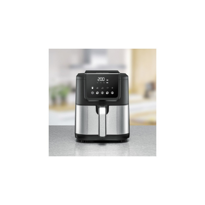 Rommelsbacher Heißluftfritteuse FRH 1500 XL(schwarz/edelstahl, 1.500 Watt)