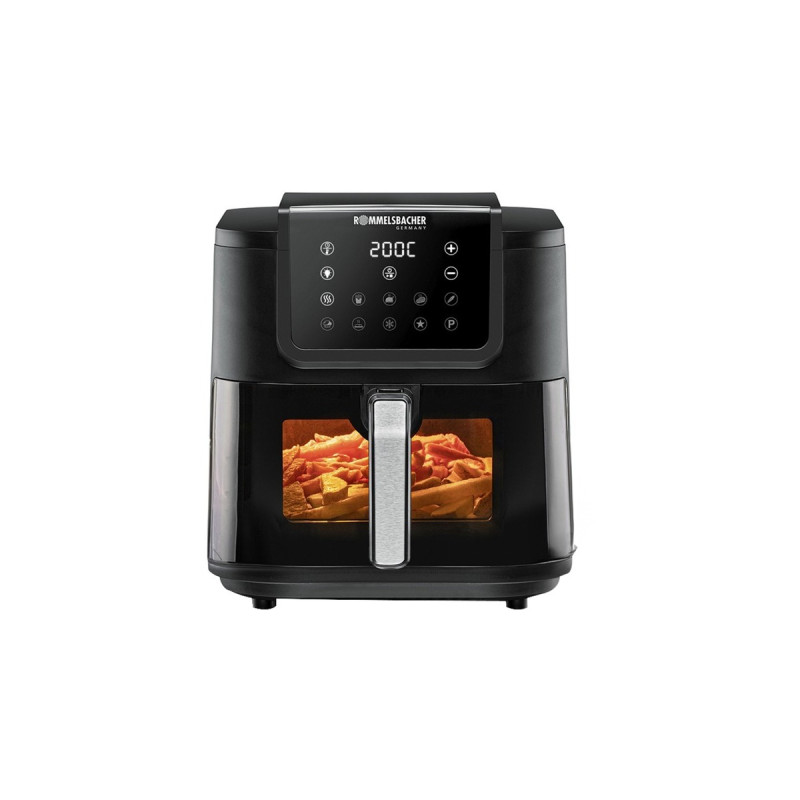 Rommelsbacher Heißluftfritteuse FRH 1700 XXL(schwarz, 1.700 Watt)