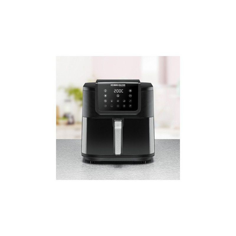 Rommelsbacher Heißluftfritteuse FRH 1700 XXL(schwarz, 1.700 Watt)