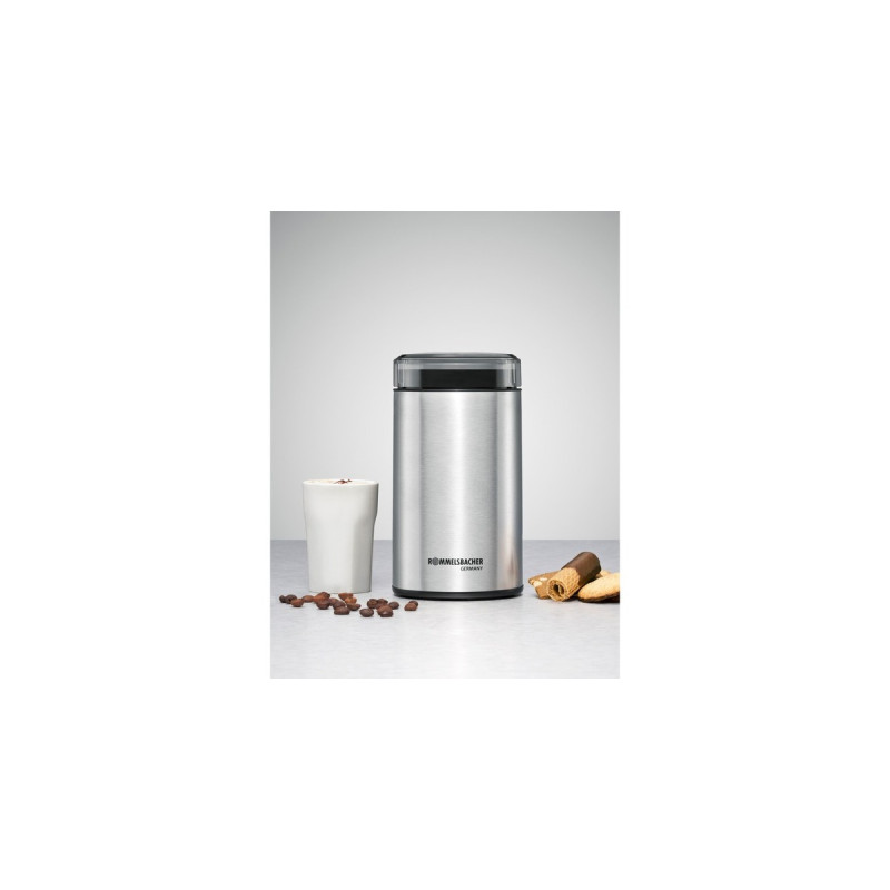 Rommelsbacher Kaffeemühle EKM 100(edelstahl/schwarz, 200 Watt)