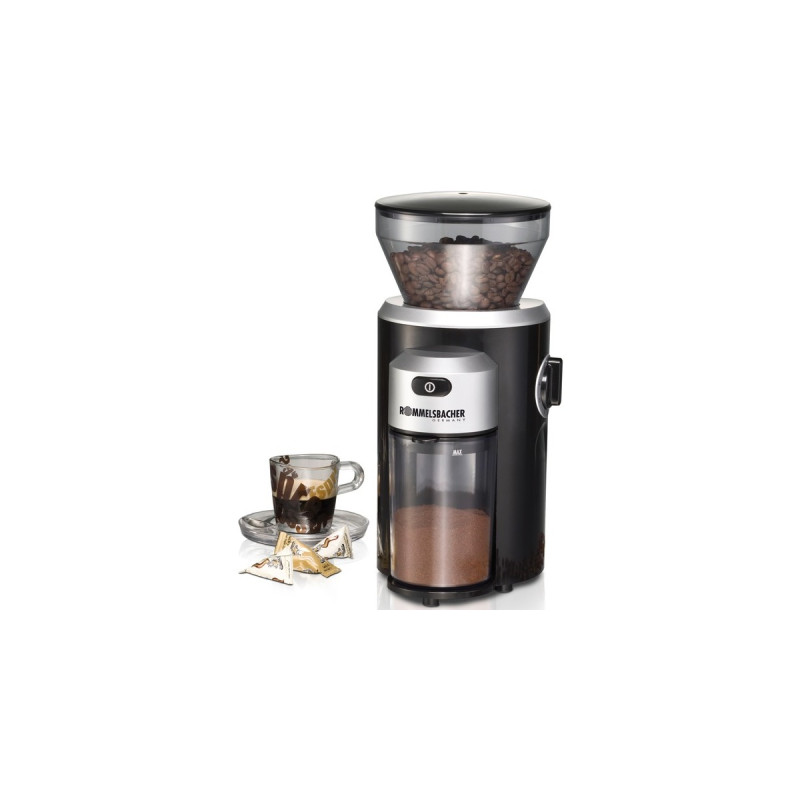 Rommelsbacher Kaffeemühle EKM 300(schwarz/silber, 150 Watt)