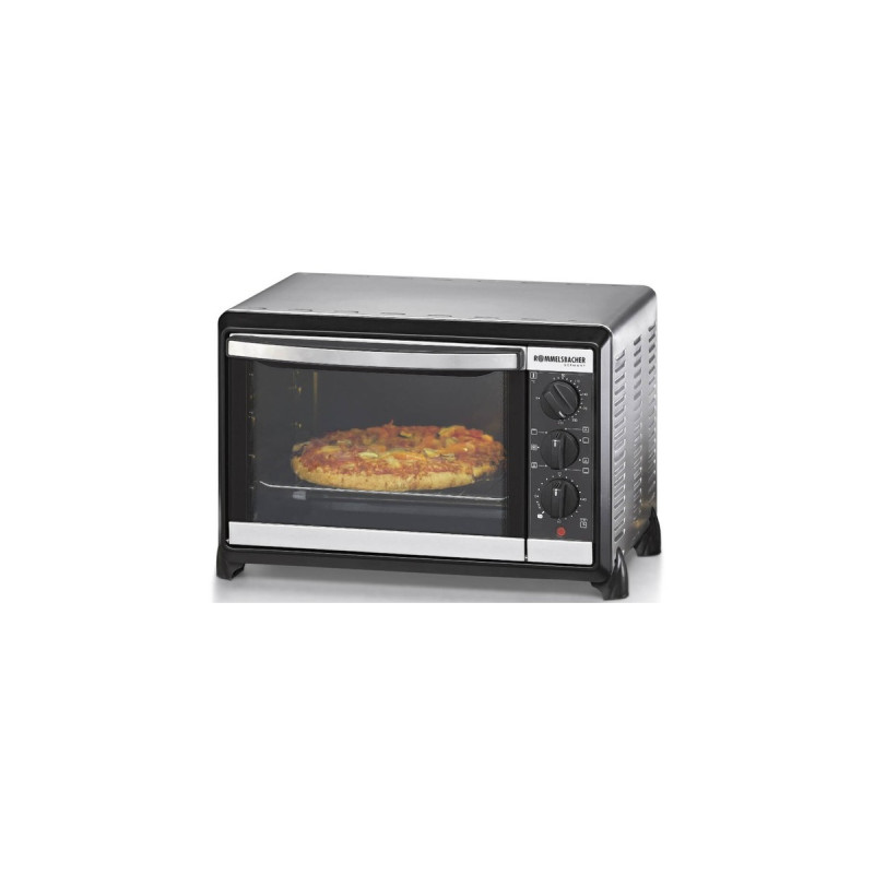 Rommelsbacher Kleinbackofen mit Umluft BG 1055/E, Mini-Backofen(silber/schwarz, Retail)