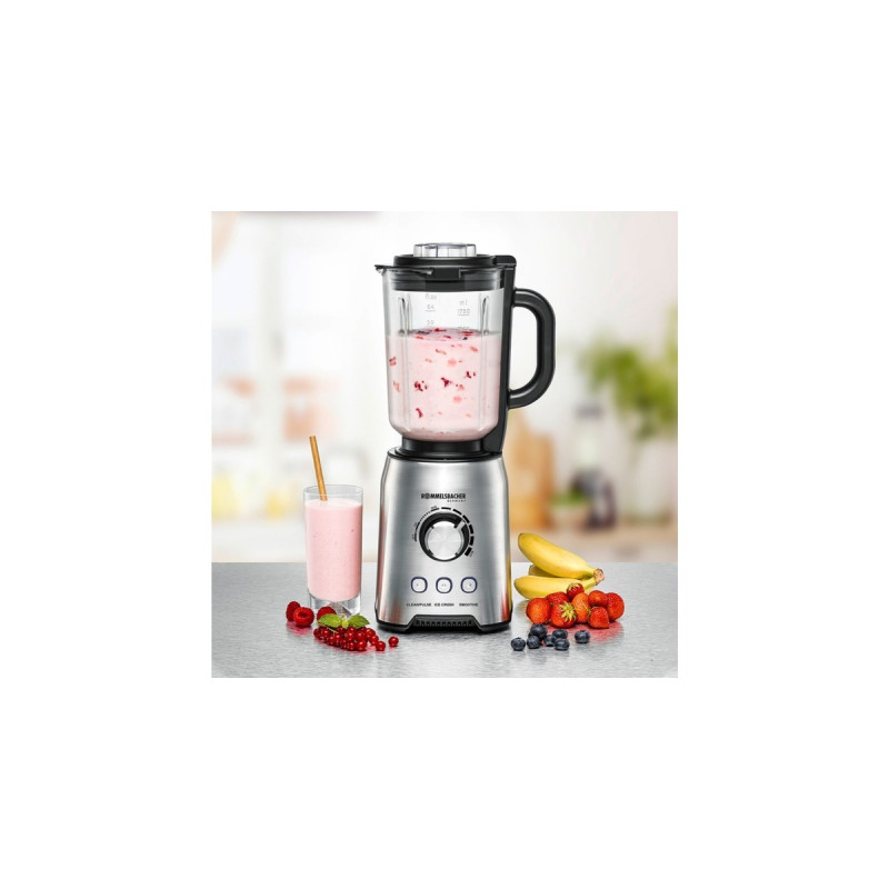 Rommelsbacher MX 1250, Standmixer(edelstahl/schwarz)