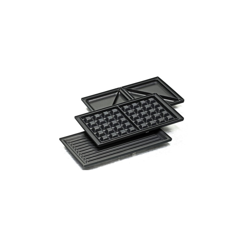 Rommelsbacher Multi Toast & Grill SWG 700 3-in-1 Max, Kontaktgrill(schwarz/edelstahl, 700 Watt, mit 3 Platten-Sets, Outlet)