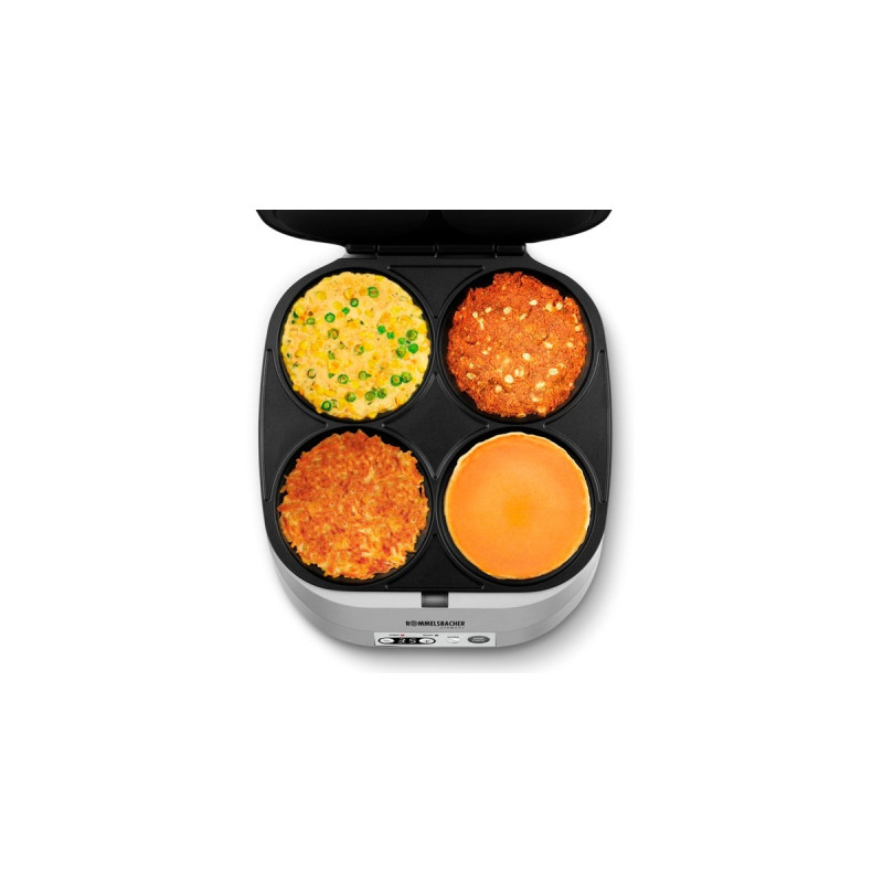 Rommelsbacher Pancake Maker PC1800 Pam, Pancakemaker(silber)