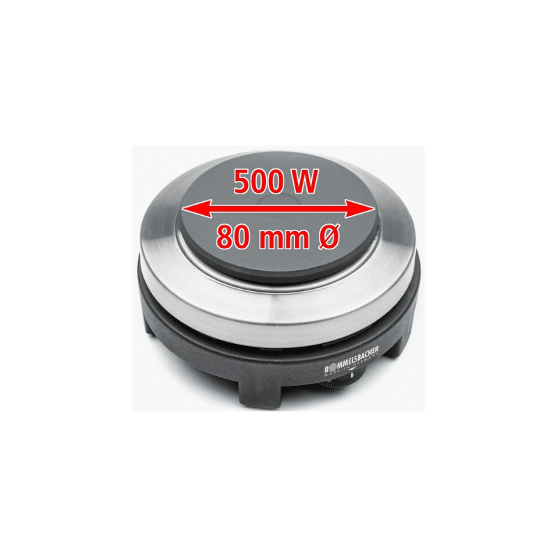 Rommelsbacher Reisekochplatte RK 501(edelstahl/schwarz)