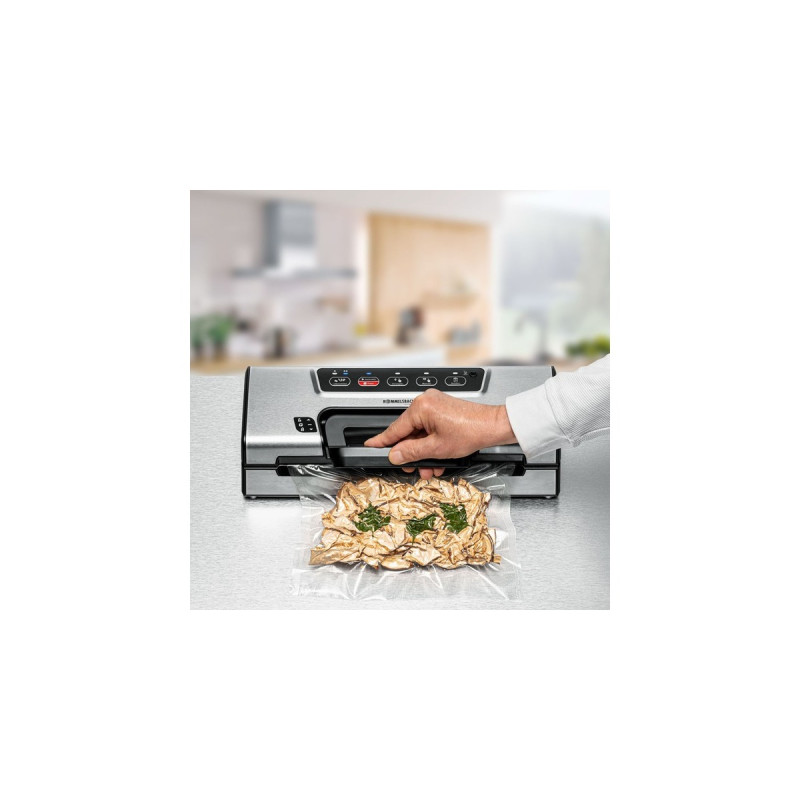 Rommelsbacher Vakuumierer VAC 385, Vakuumiergerät(edelstahl/schwarz)