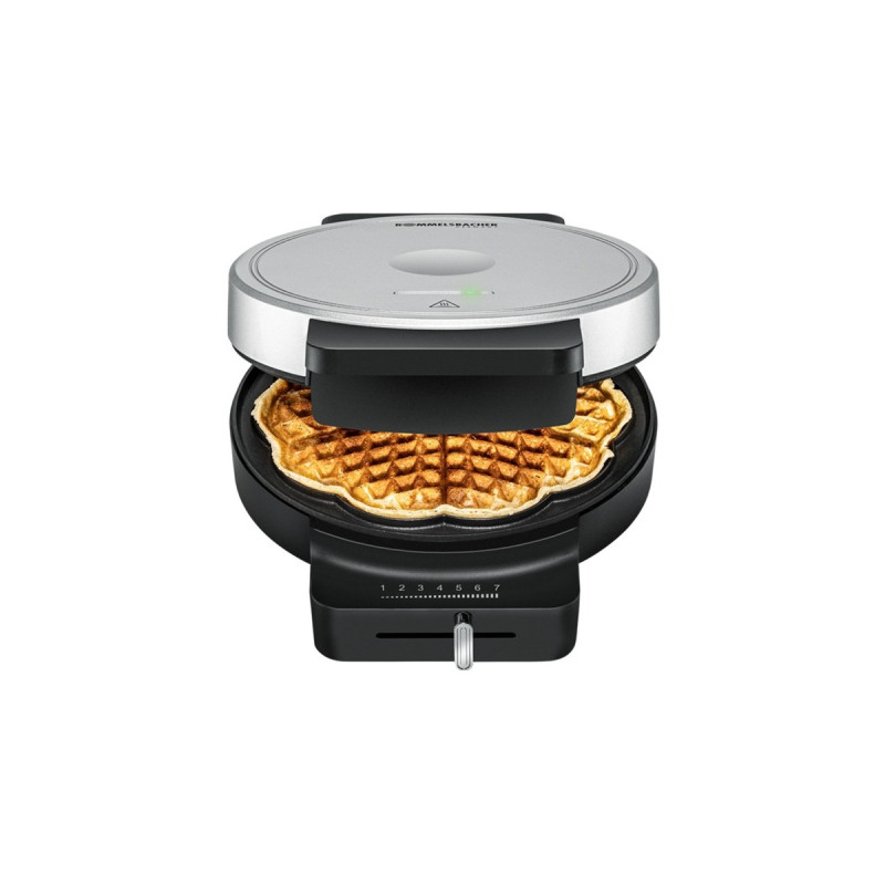 Rommelsbacher Waffelautomat WA 850, Waffeleisen(schwarz/silber, 850 Watt)