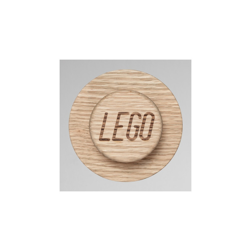 Room Copenhagen LEGO 1x1 Garderobe, 3er-Set 40160900, Wandhalterung(eiche, hell)