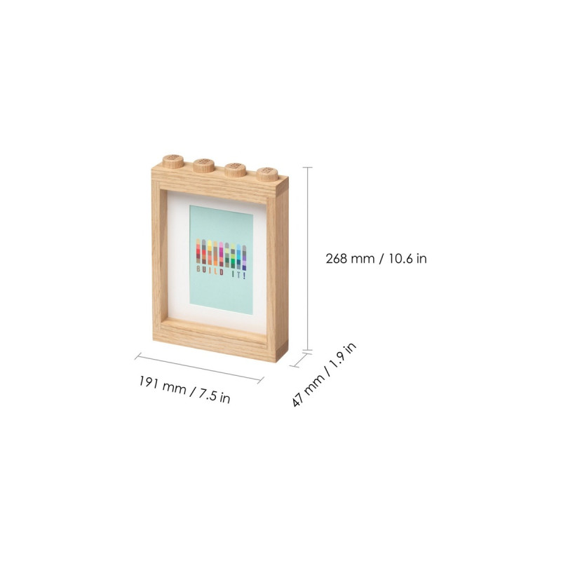 Room Copenhagen LEGO 1x4 Holz Bilderrahmen(eiche, hell)