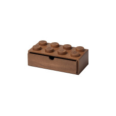 Room Copenhagen LEGO 2x4 Holz Schreibtischschublade, Aufbewahrungsbox(eiche, dunkel, Outlet)